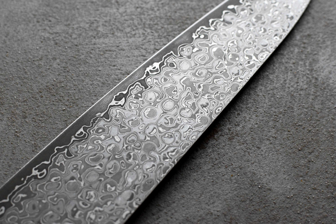 Tsunehisa AUS-10 Damascus Gyuto 210 mm_4