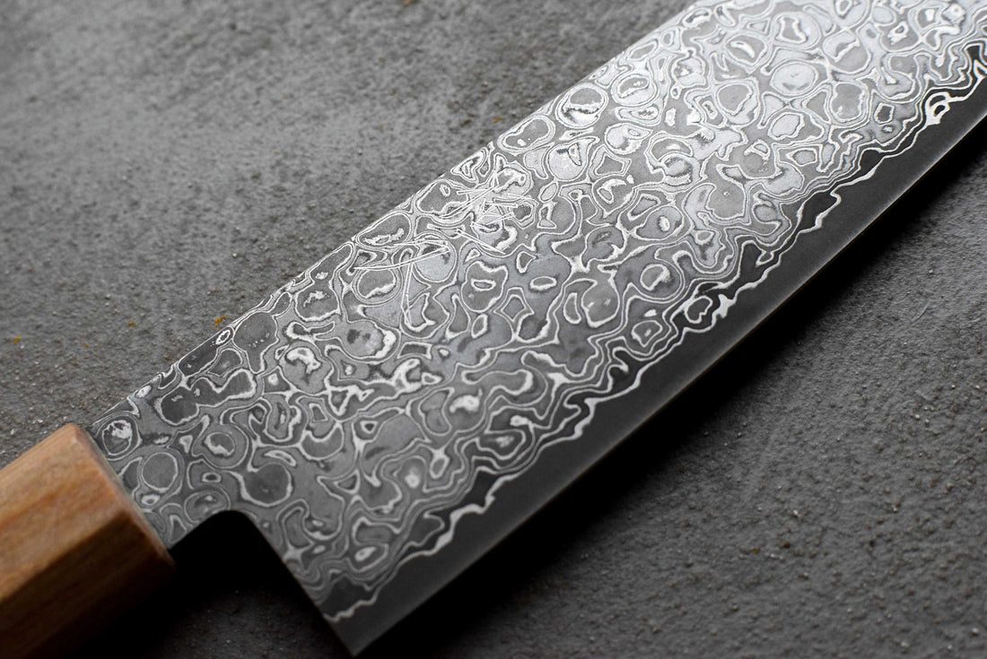 Tsunehisa AUS-10 Damascus Gyuto 210 mm_8
