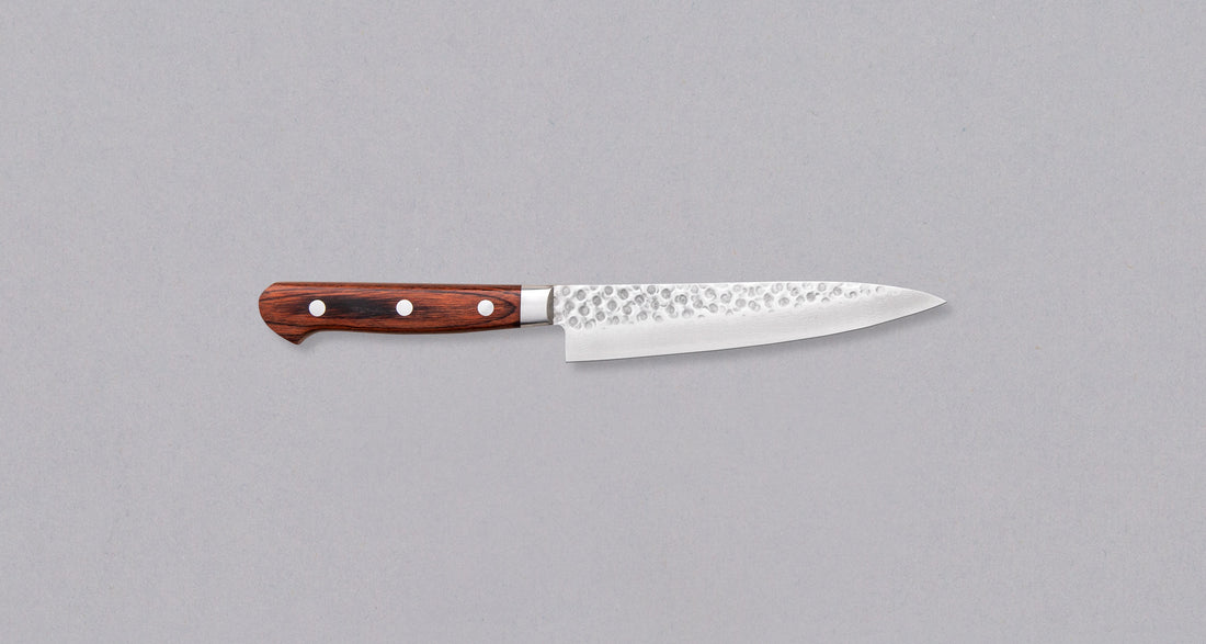 Tsunehisa Petty VG-10 Damascus Brown 135 mm_1