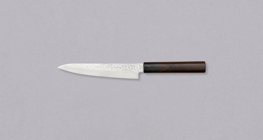Tsunehisa Petty VG-10 Damascus Tsuchime 150 mm_2
