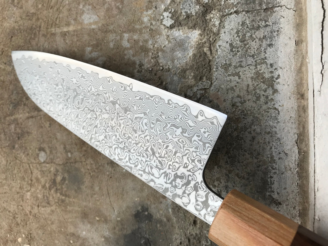 Tsunehisa Santoku SLD Damascus 165 mm