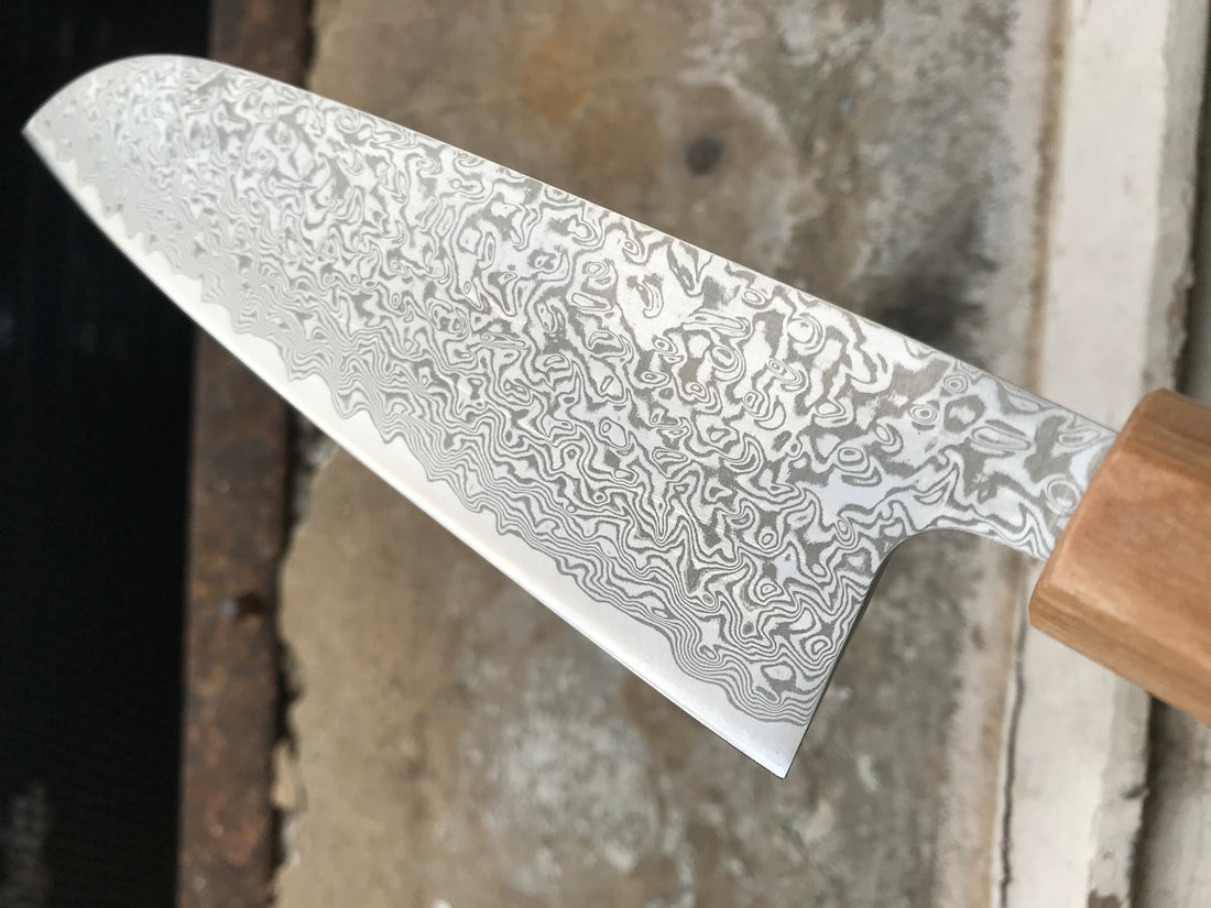 Tsunehisa Santoku SLD Damascus 165 mm