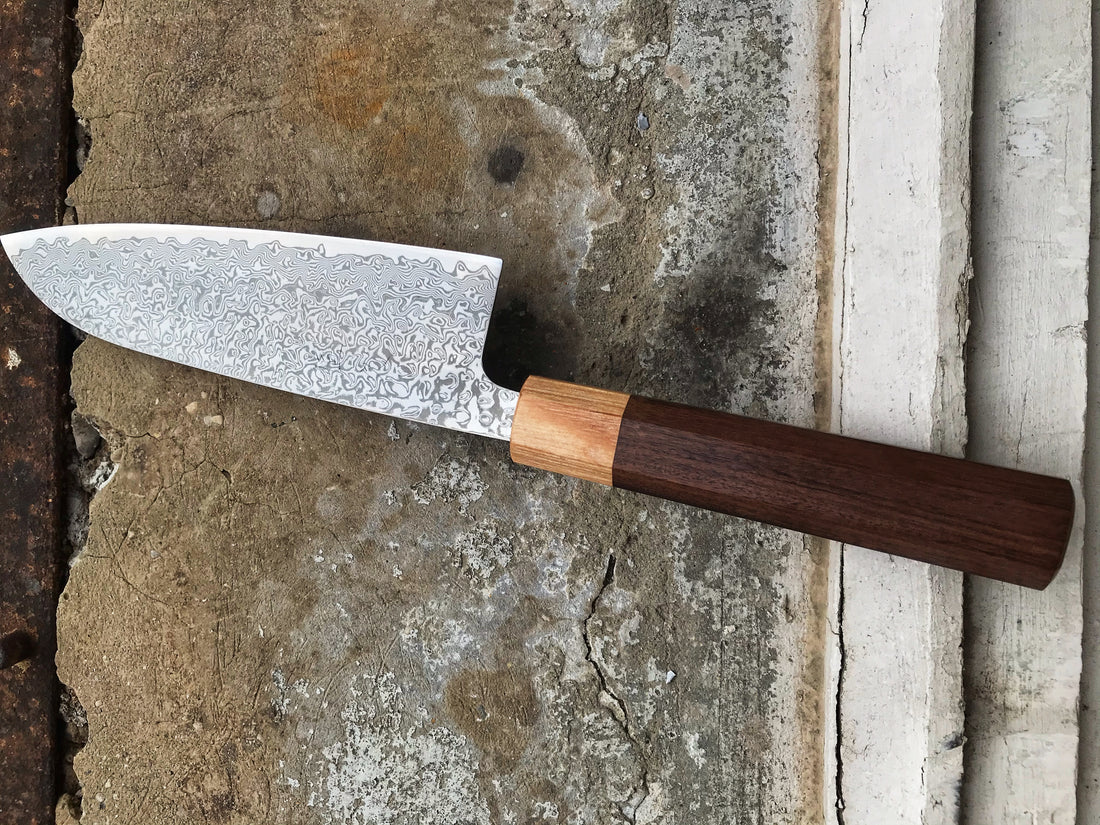 Tsunehisa Santoku SLD Damascus 165 mm