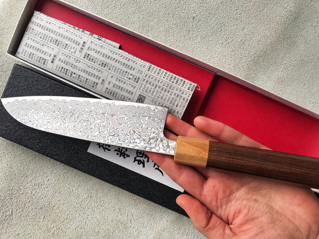 Tsunehisa Santoku SLD Damascus 165 mm