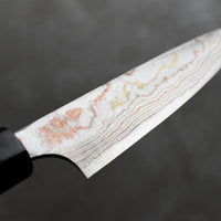 Saji Petty Aogami #2 Wa Rainbow Damascus 135 mm_2