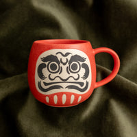 Mino japanska šalica Daruma [crvena]