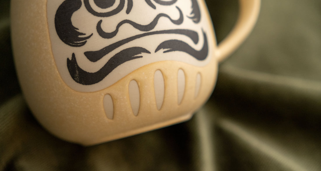 Mino japanska šalica Daruma [bež]