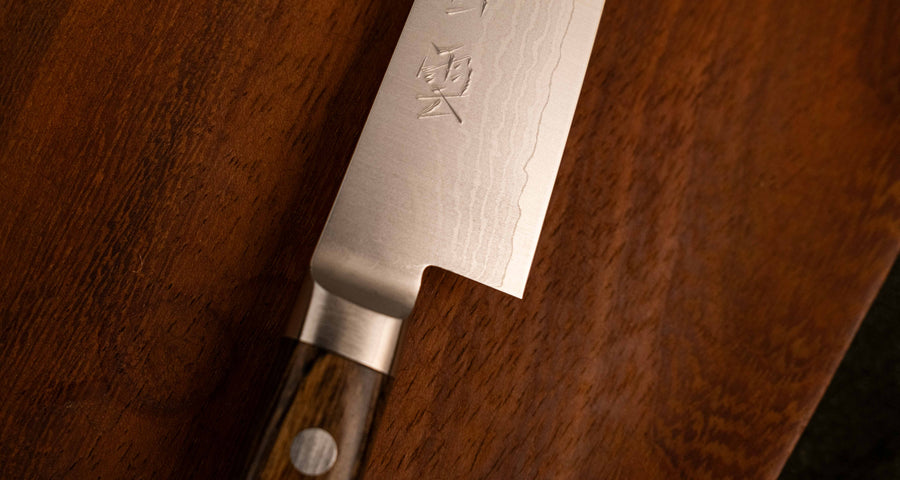 Kajiyamura Hakuun Petty VG-10 Damascus 150 mm