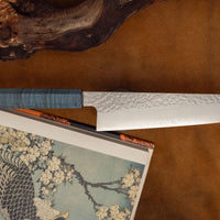 Hado Kiri-Gyuto VG-10 Shiosai Blue 210 mm