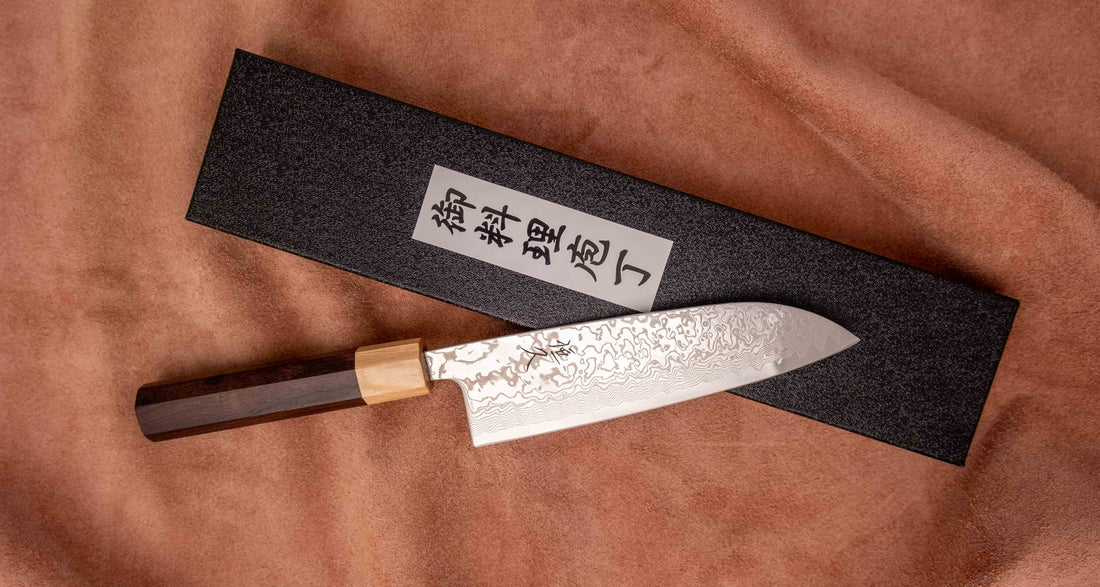 Tsunehisa Santoku SLD Damascus 165 mm [Palisandar - Cedrovina]