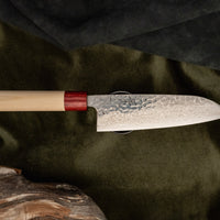 Tsunehisa Santoku Ginsanko Geppaku Damascus 170 mm