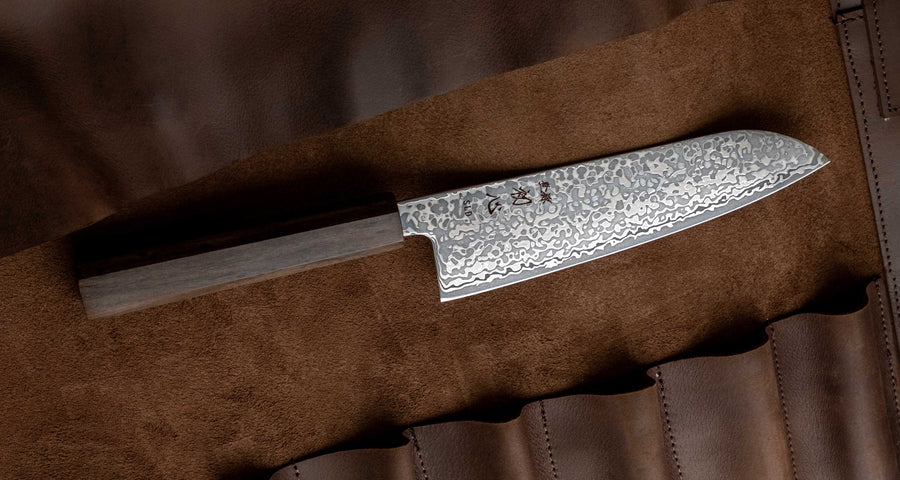 Hikari Santoku SLD Kurozome Damascus 170 mm