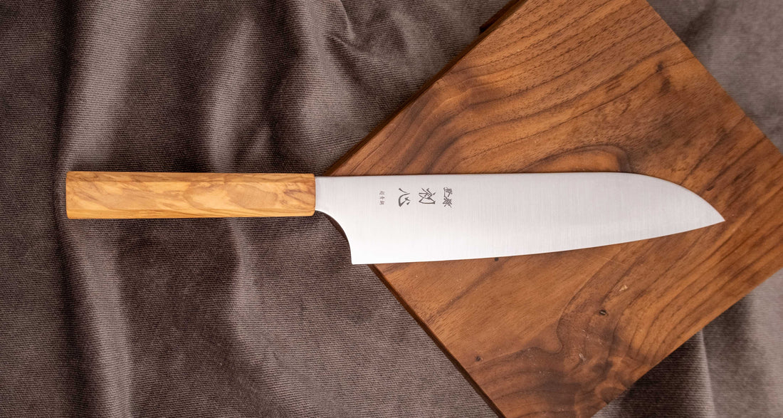 Hayabusa Santoku Aogami Super Maslina 180 mm