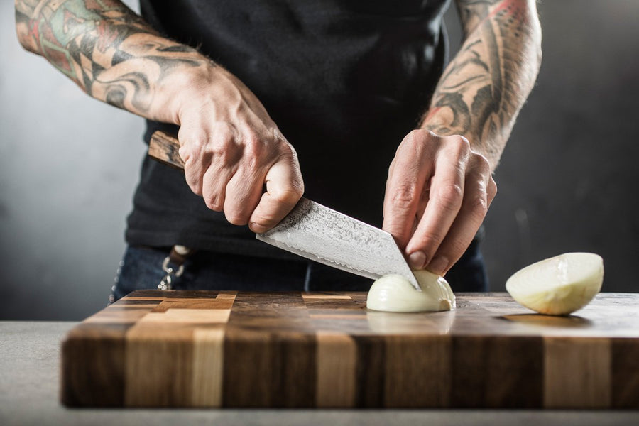 Bunka Black Damascus 165 mm