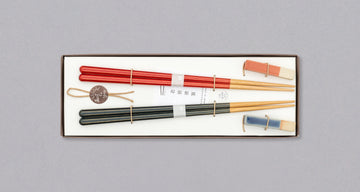 Poklon set štapića za jelo Haze – mornarsko plava i crvena