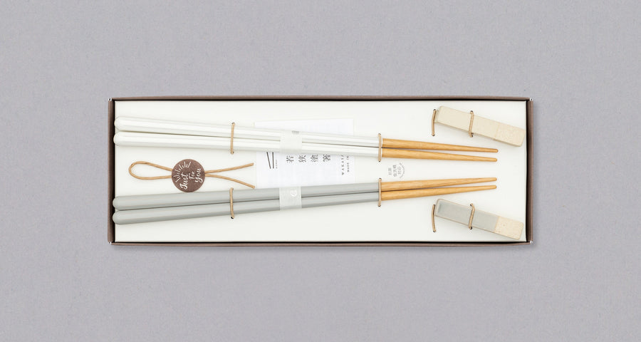 Poklon set štapića za jelo Haze - siva i bijela