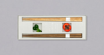 Poklon set drvenih štapića za jelo Tetoca - kaki i maslina