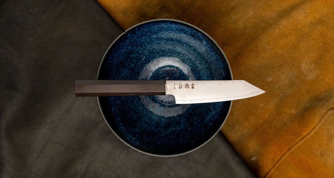 Hatsukokoro Ginrei Kiri-Petty Ginsanko Nashiji Ebony 125 mm
