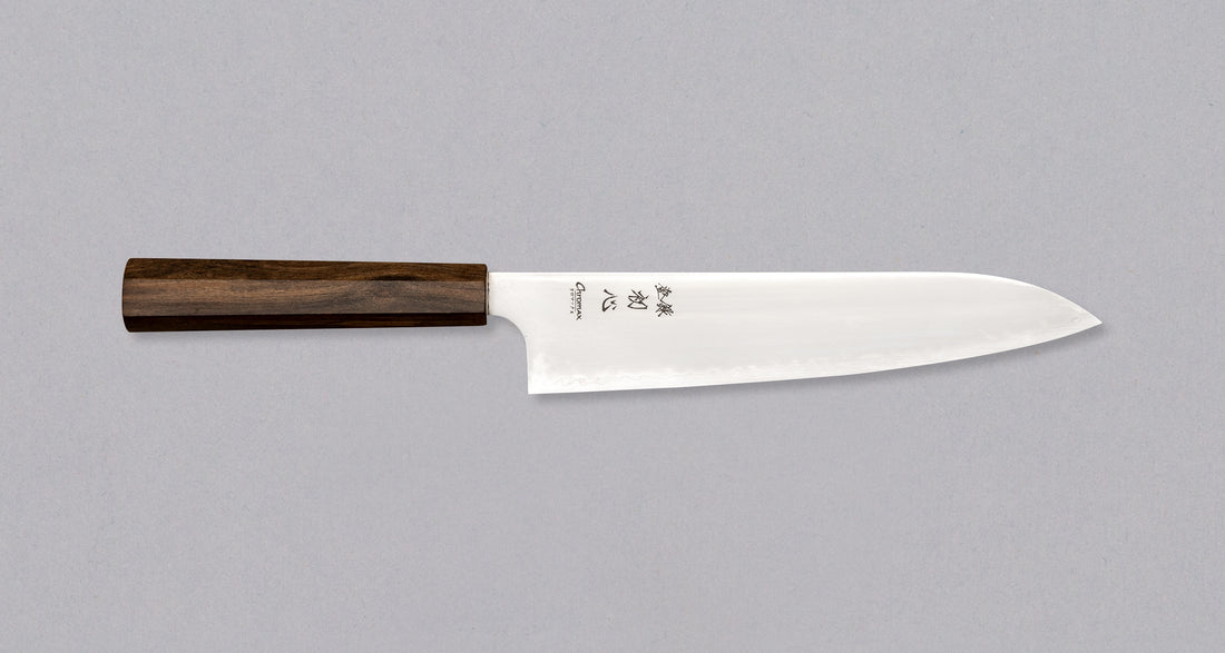 Hatsukokoro Kanetsugu Gyuto Chromax Migaki 240 mm [ebony]