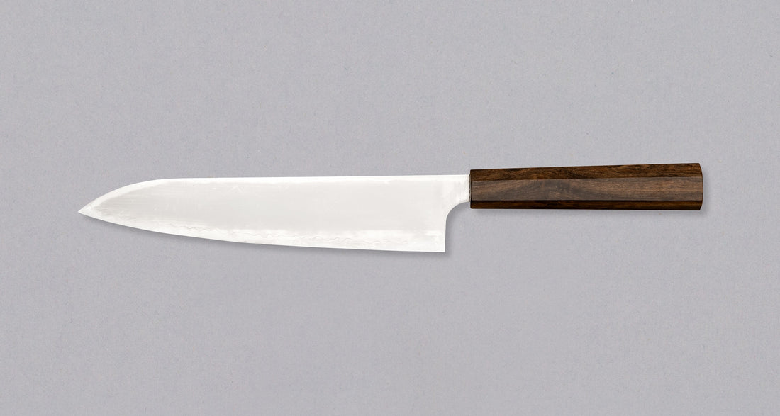 Hatsukokoro Kanetsugu Gyuto Chromax Migaki 240 mm [ebony]