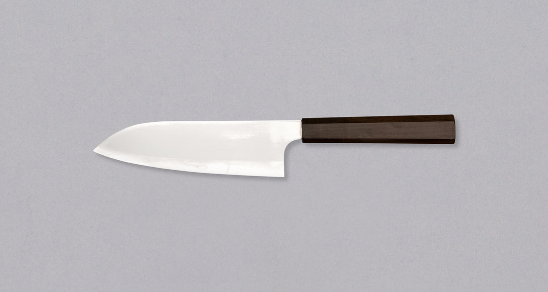 Hatsukokoro Kanetsugu Santoku Chromax Migaki 170 mm [ebony]
