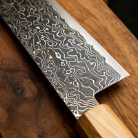 Hatsukokoro Mercury Gyuto Kurozome Damascus 210 mm [Mono Olivewood]
