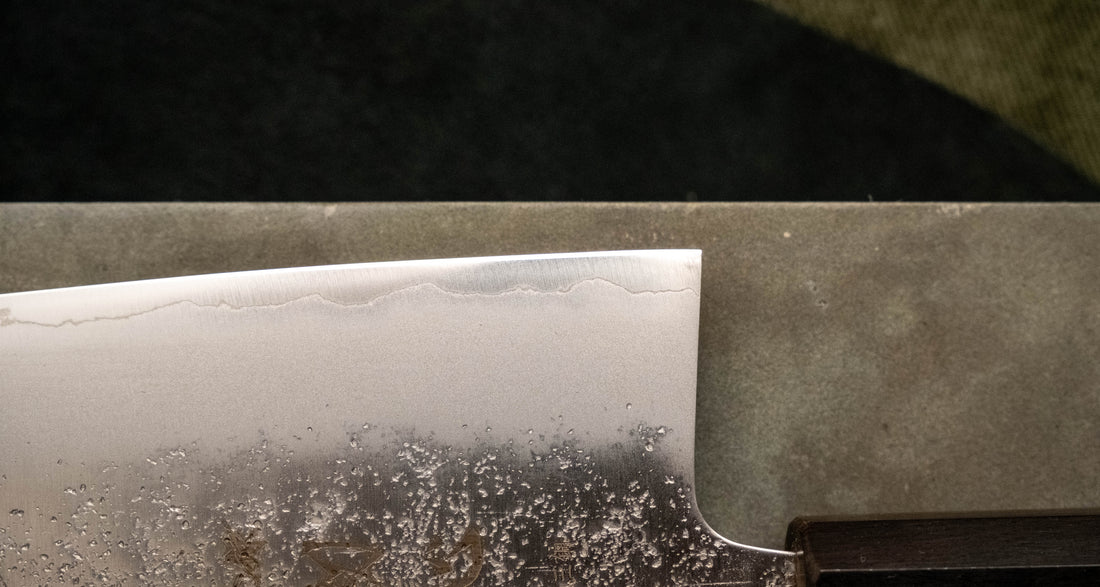 Hatsukokoro Santoku Ginsanko Nashiji Ebony Wa 170 mm