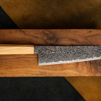 Hatsukokoro Mercury Gyuto Kurozome Damascus 210 mm [Mono Olivewood]