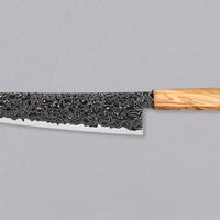 Hatsukokoro Mercury Gyuto Kurozome Damascus 210 mm [Mono Olivewood]