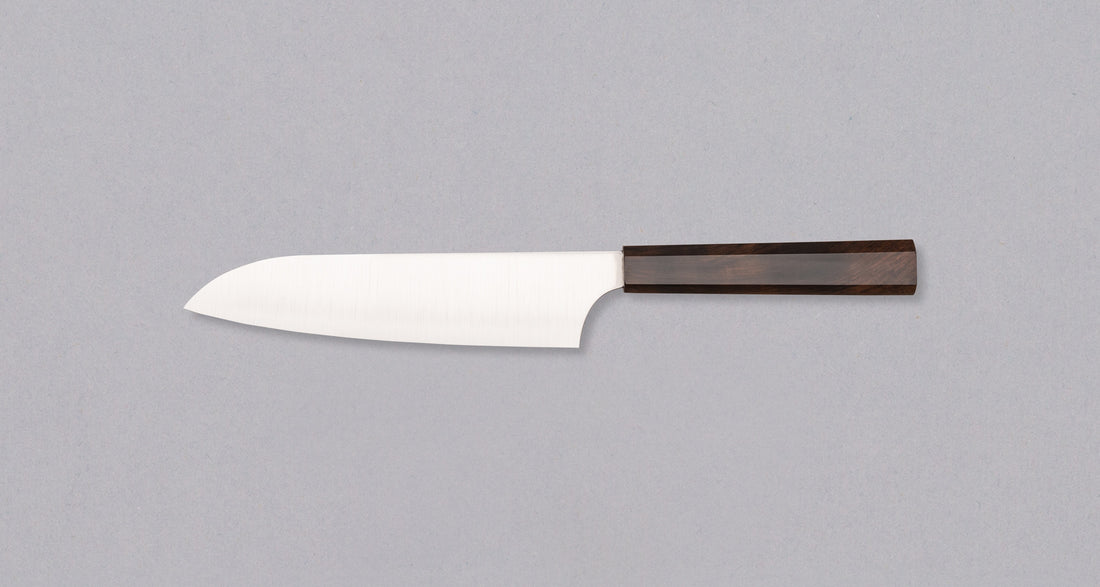 Hayabusa Santoku Aogami Super Ebony 180 mm