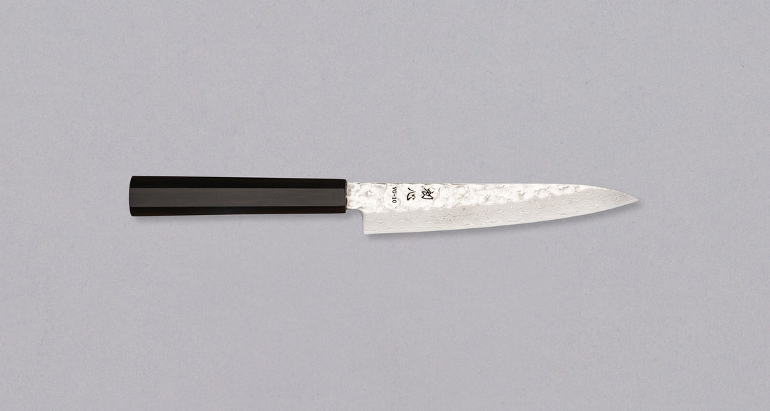 Hayabusa Petty VG-10 Tsuchime Damascus Ebony 150 mm