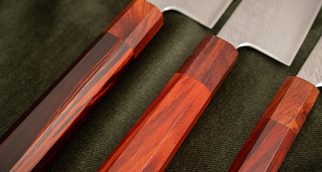 Hokiyama Santoku Ginsanko Nawame Damascus 165 mm [Kaotan/Rosewood]