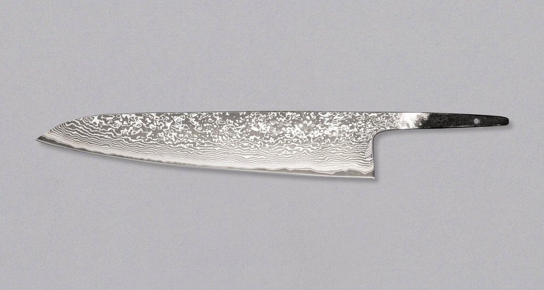 Hokiyama Gyuto Damascus SKD 240 mm - OŠTRICA