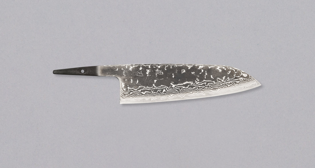 Hokiyama Santoku Damascus 440C 170 mm - OŠTRICA