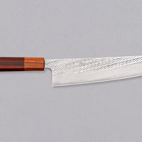 Hokiyama Gyuto Ginsanko Nawame Damascus 210 mm [Kaotan/Rosewood]