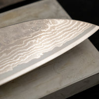 Hokiyama Santoku Damascus 440C 170 mm - OŠTRICA