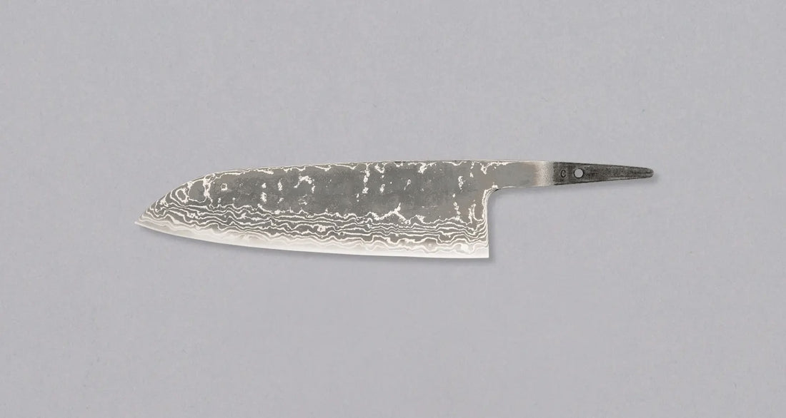 Hokiyama Santoku Damascus 440C 170 mm - OŠTRICA