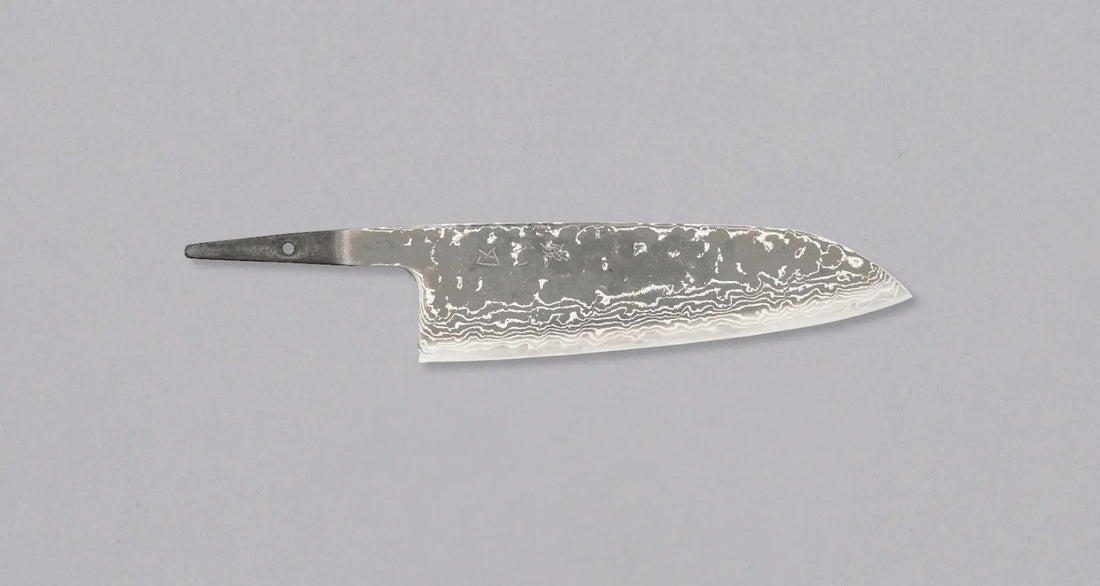 Hokiyama Santoku Damascus 440C 170 mm - OŠTRICA