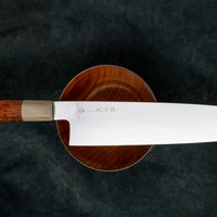 Izumiriki Honyaki Gyuto Shirogami #3 Polished Snakewood 240 mm