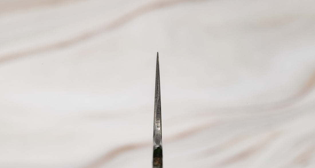 Izumiriki Honyaki Gyuto Shirogami #3 Polished Snakewood 210 mm