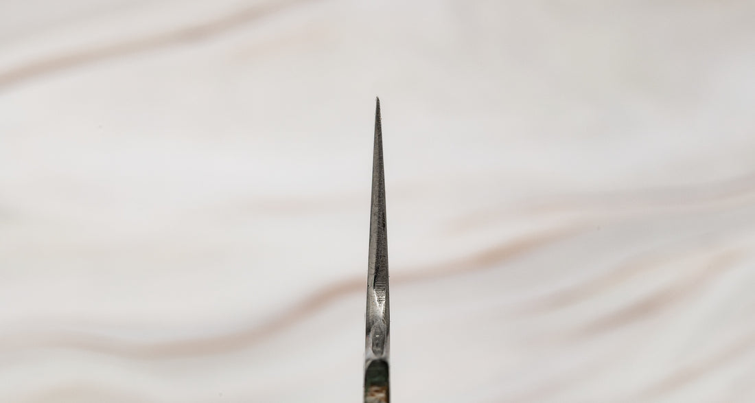 Izumiriki Honyaki Gyuto Shirogami #3 Polished Snakewood 240 mm