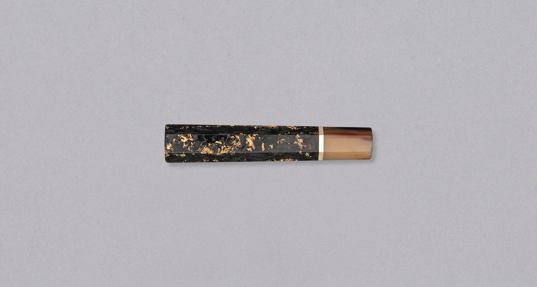 Japanska Drška - Gold Carbon/Buffalo [osmerokutna]