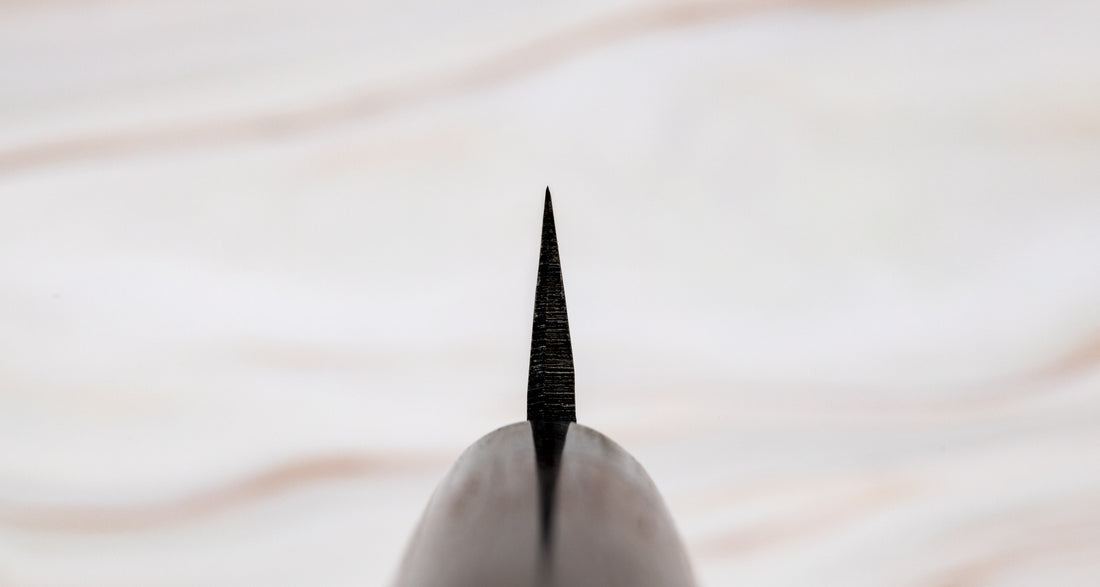 Kajiwara Slicer Aogami #2 Kuro-uchi Damascus 270 mm