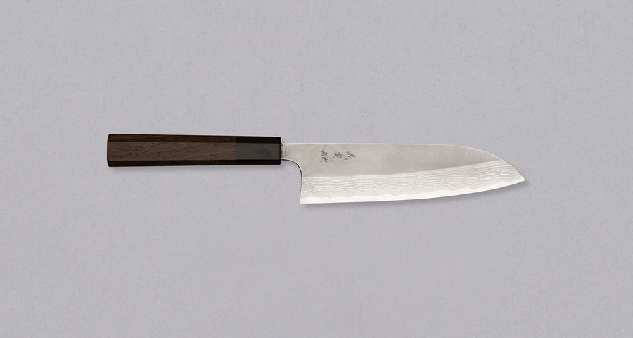 Kato Santoku VG-10 Nashiji Damascus 170 mm