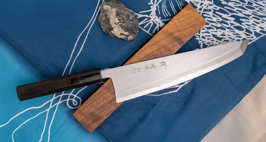 Kawamura Sakimaru-Gyuto Aogami #2 Damascus 220 mm [ebanovina]