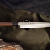 Kitaoka Yanagiba Shirogami #1 Damascus 240 mm