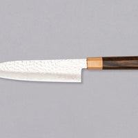 Kotetsu Santoku VG-10 Damascus 180 mm [pakka wood]