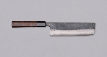 Kumokage Nakiri Aogami #2 Kuro-uchi Damascus 165 mm - octagon