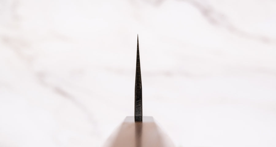 Kumokage Santoku Aogami #2 Kuro-uchi Damascus 180 mm - octagon