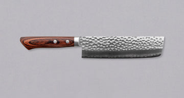 Etsu Village Nakiri Hammered Wide 165 mm_1